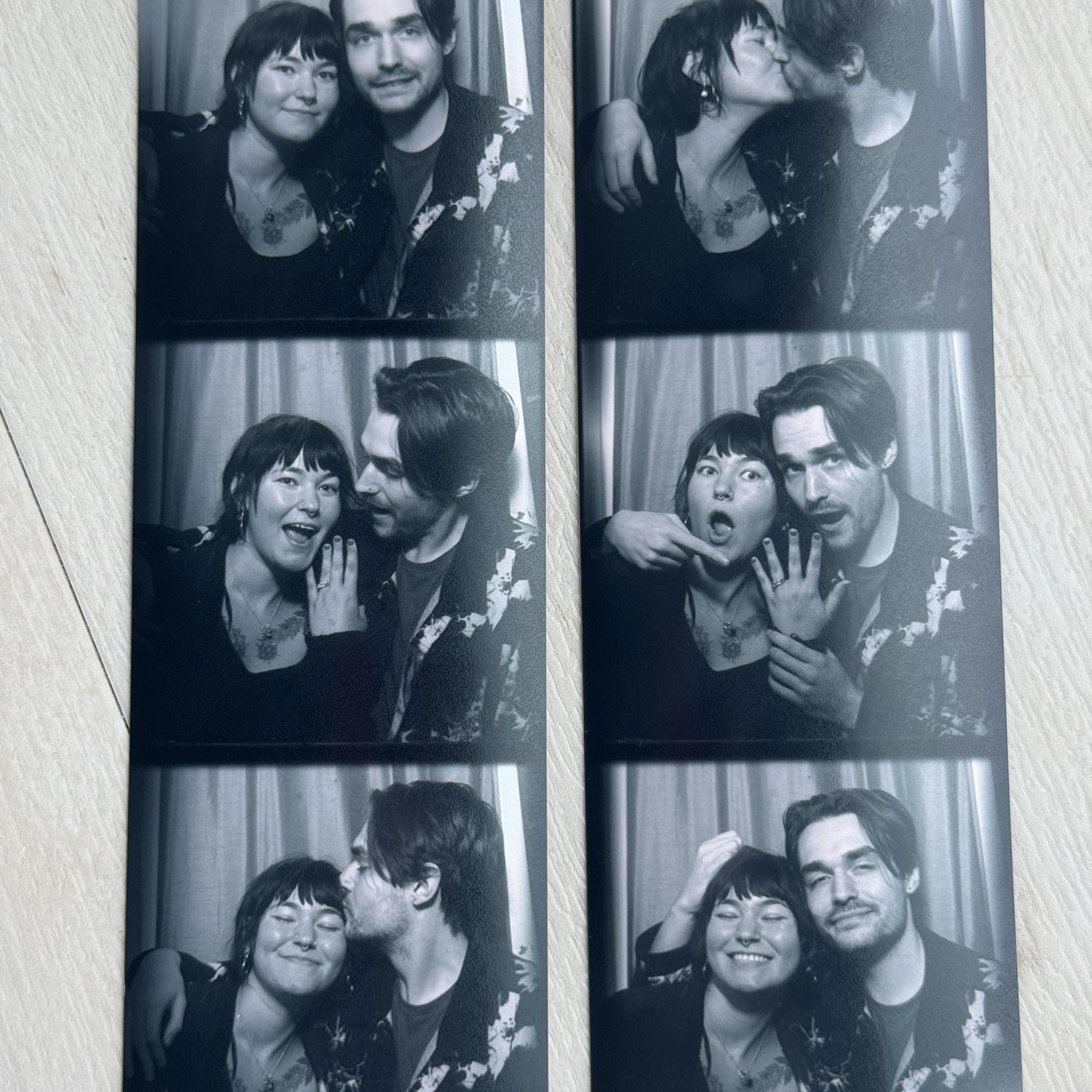Went to the photobooth directly after we bought Sophia's rings and got officially engaged!