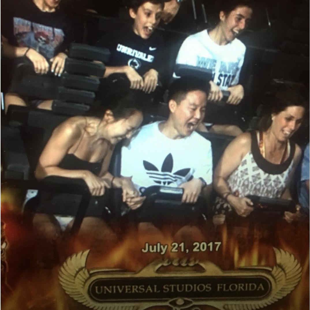 Really showed his manly side this trip...