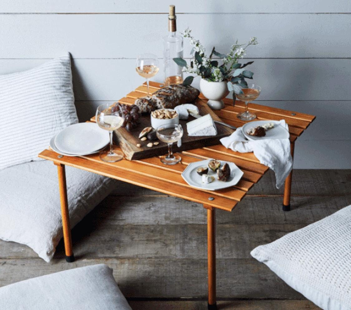 Wide Outdoor Table in a Bag