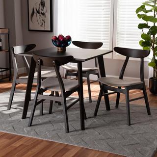 Britte Mid-Century Modern 5-Piece Dining Set