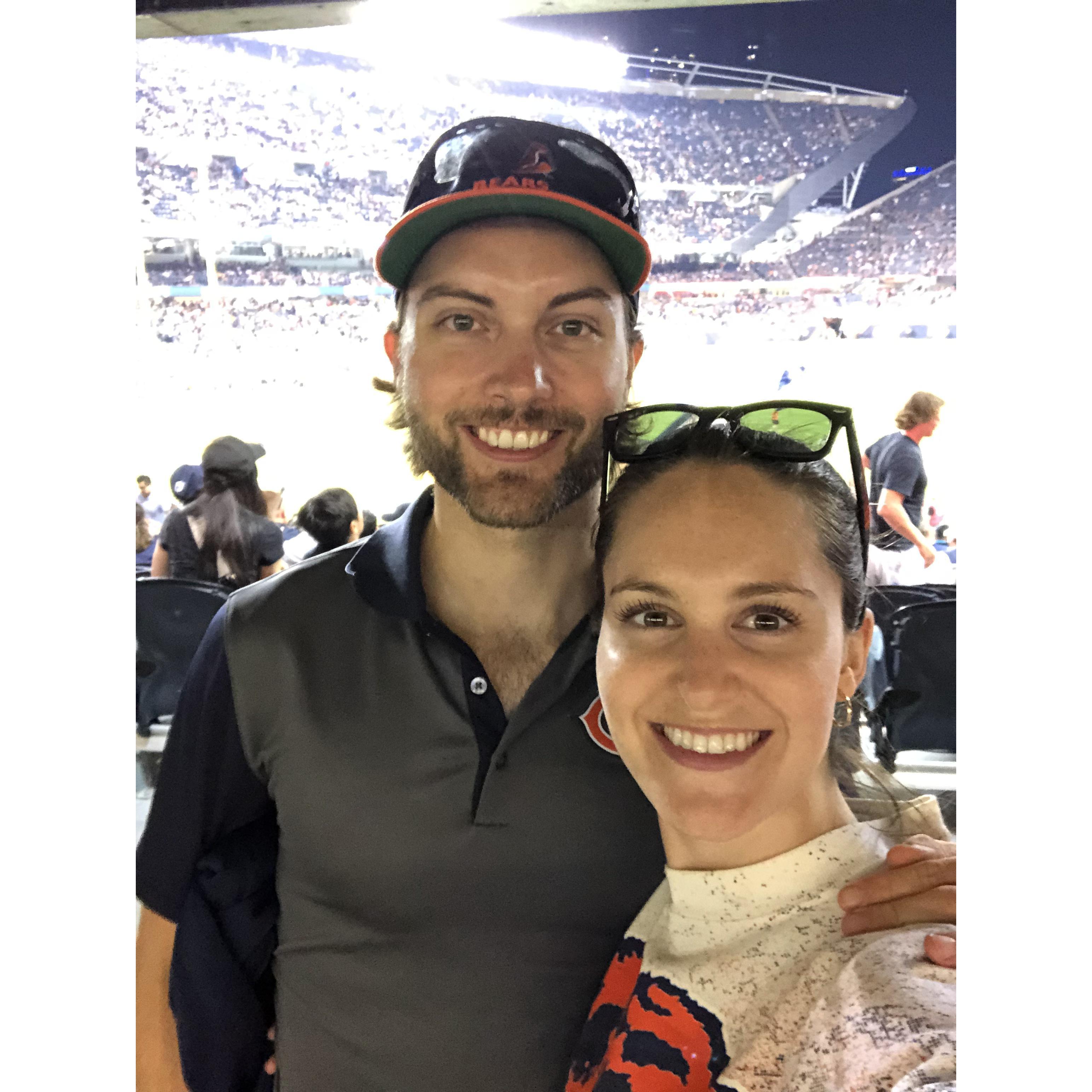 Heather is an adopted Bears fan!