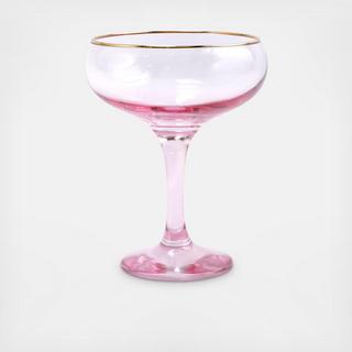 Rainbow Coupe Champagne Glass