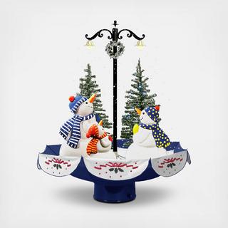 Let It Snow Musical Snow-Family Decoration