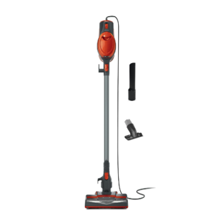 Shark Rocket Ultra-Light | Corded Stick Vacuum Cleaner for Carpet, Rugs & Hard Floors | Lightweight Hand Vacuum for Pet Hair & Upholstery | Swivel Steering | 2 Attachments | Gray/Orange | HV301