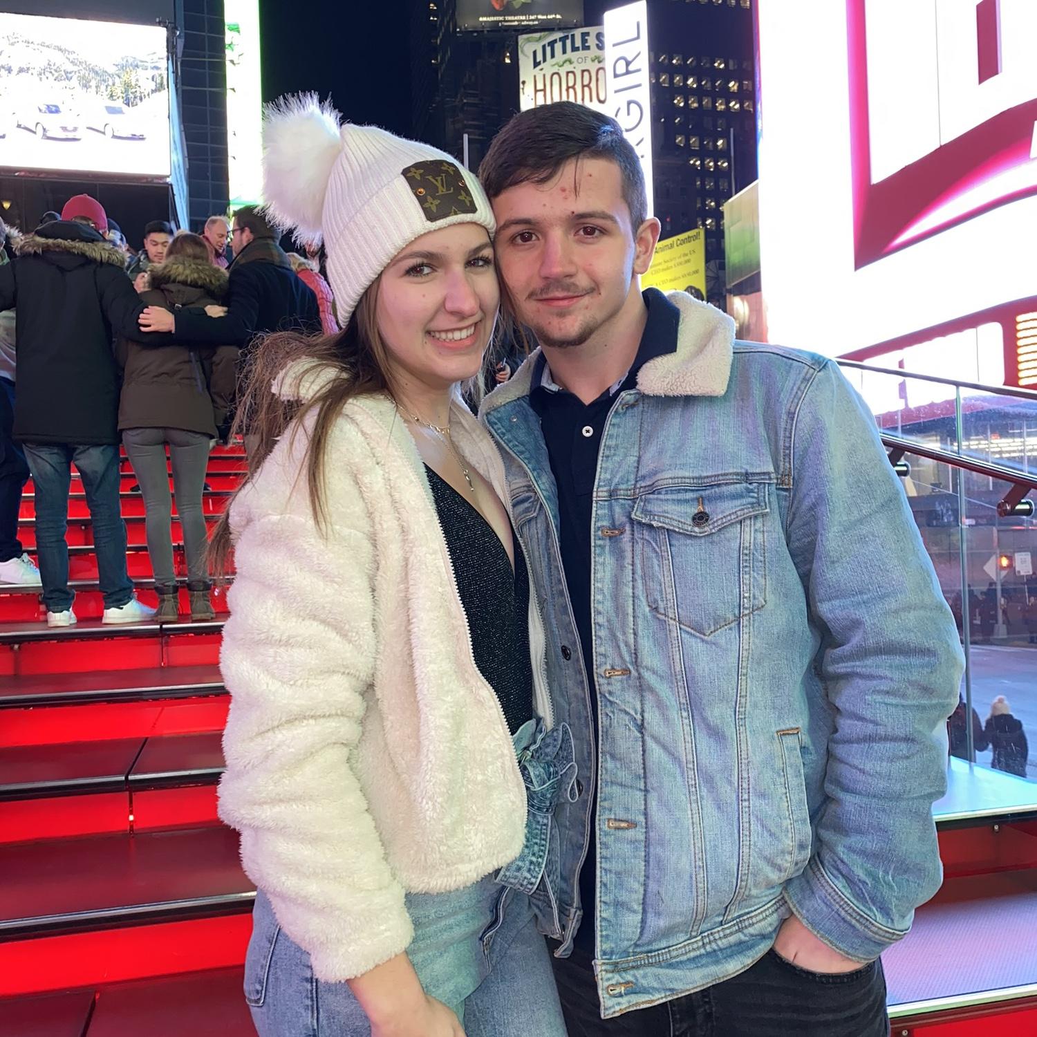 01-22-2020
One of many trips to happy couple took, Nick and Jess enjoyed going to Bettlejuice on Broadway.
Fun Fact: Jess was OBSESSED with Nick's jean jacket (according to Nick, of course)!