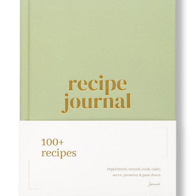 Lamare Blank Recipe Journal to Write in your Own Recipes- Classy Hardcover Recipe Journal for Own Recipes, Compact Size for Easy Access, Thoughtful Gift for Cooking Enthusiasts