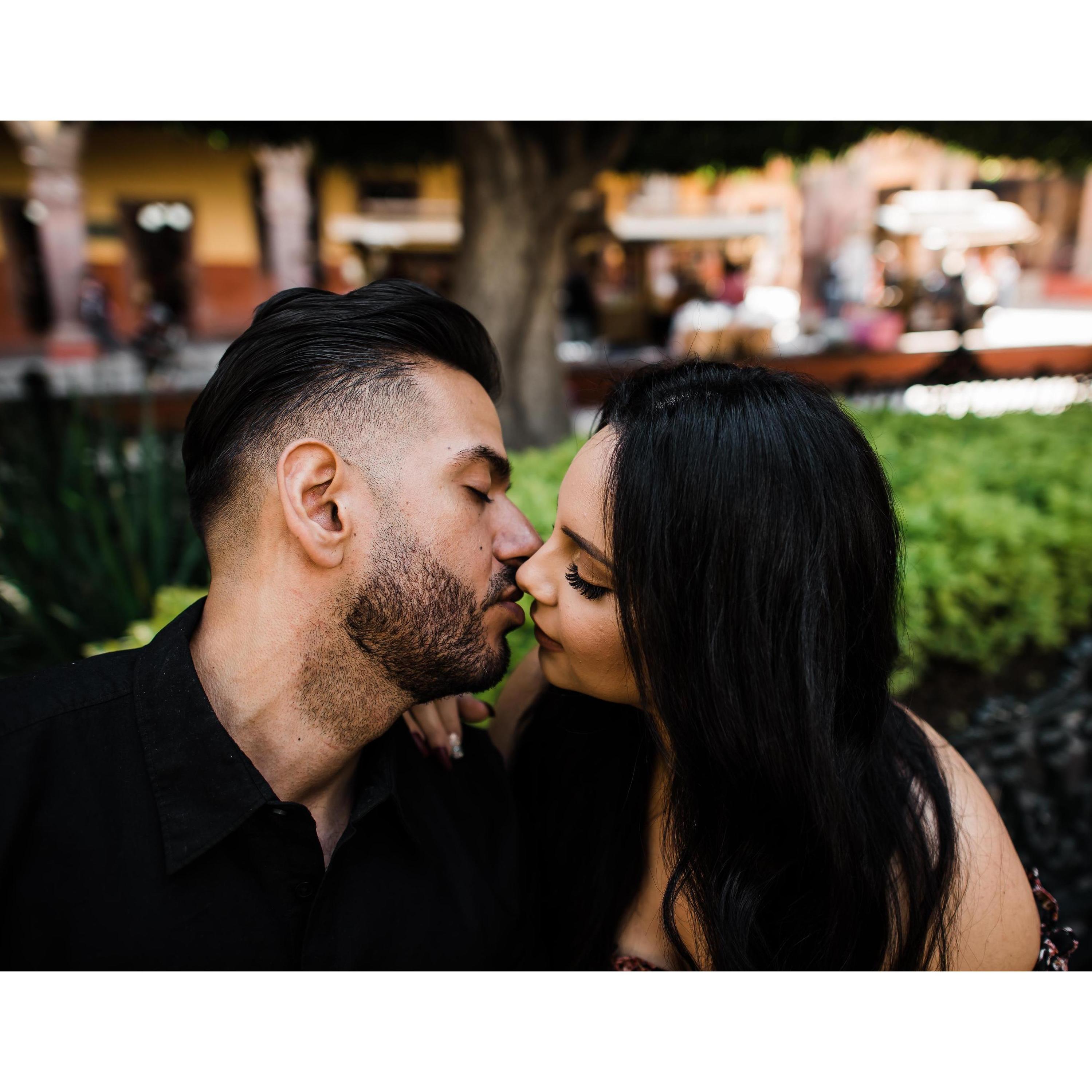 the kiss was beautiful