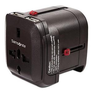 Samsonite® Worldwide Travel Adapter with Dual USB