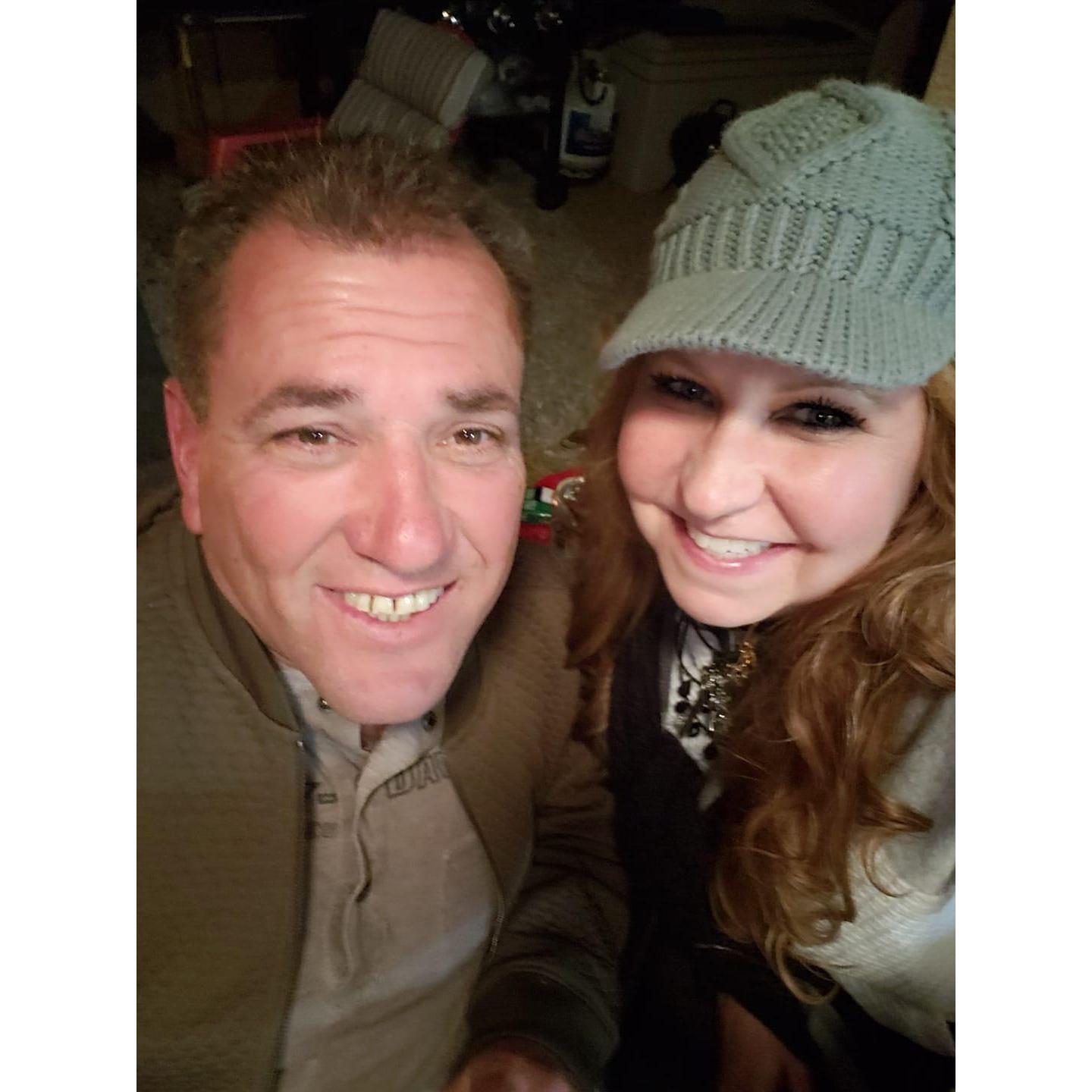 This photo was taken at Star's house the Saturday after Thanksgiving, when we announced our exclusive relationship.