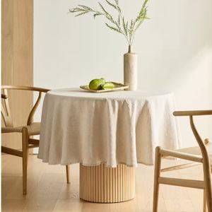 European Linen Tablecloth in Flax