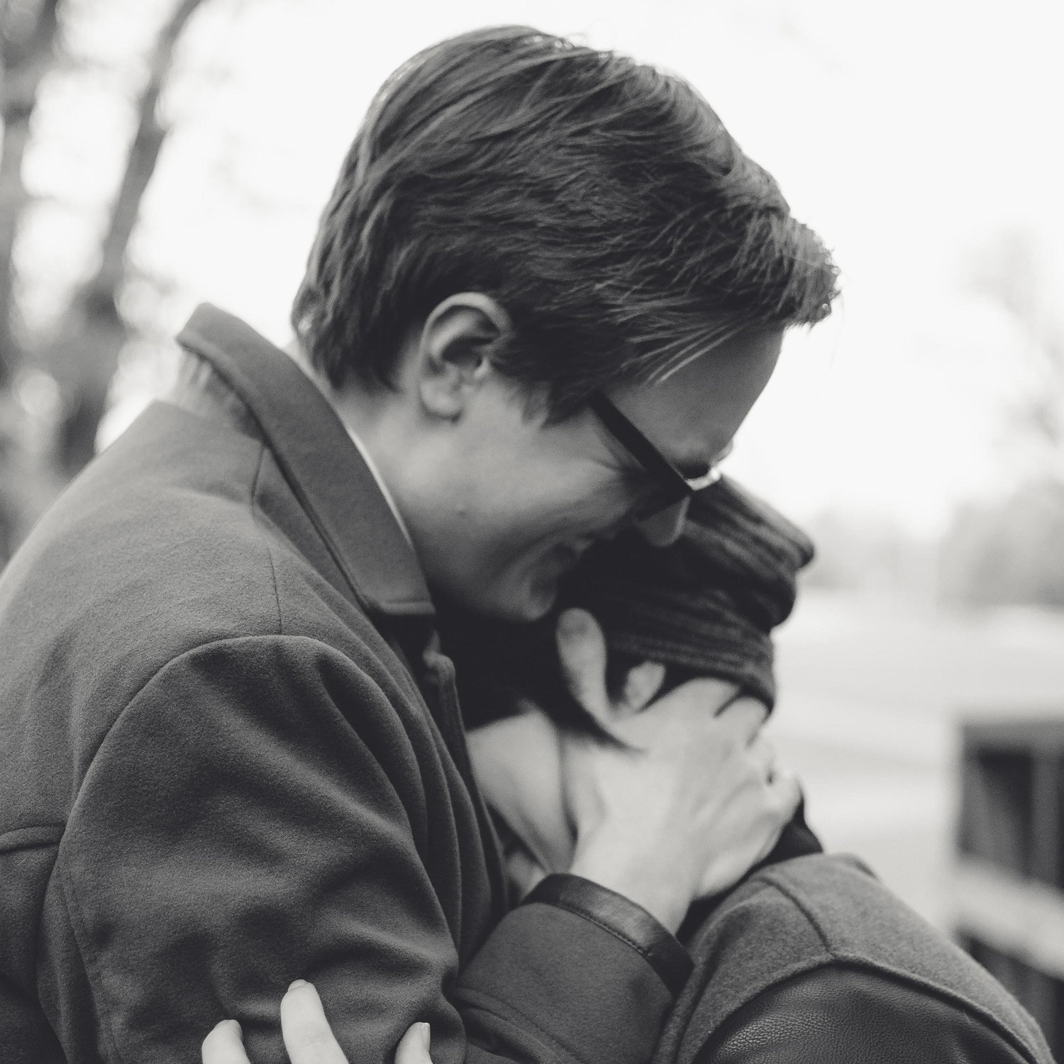 One of our favorite photos - it's one of our engagement photos.