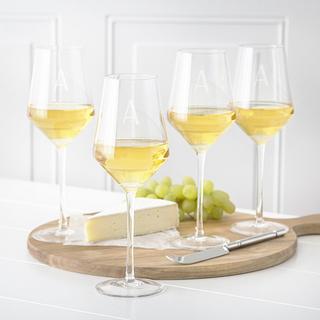 Personalized Estate Collection White Wine Glass, Set of 4