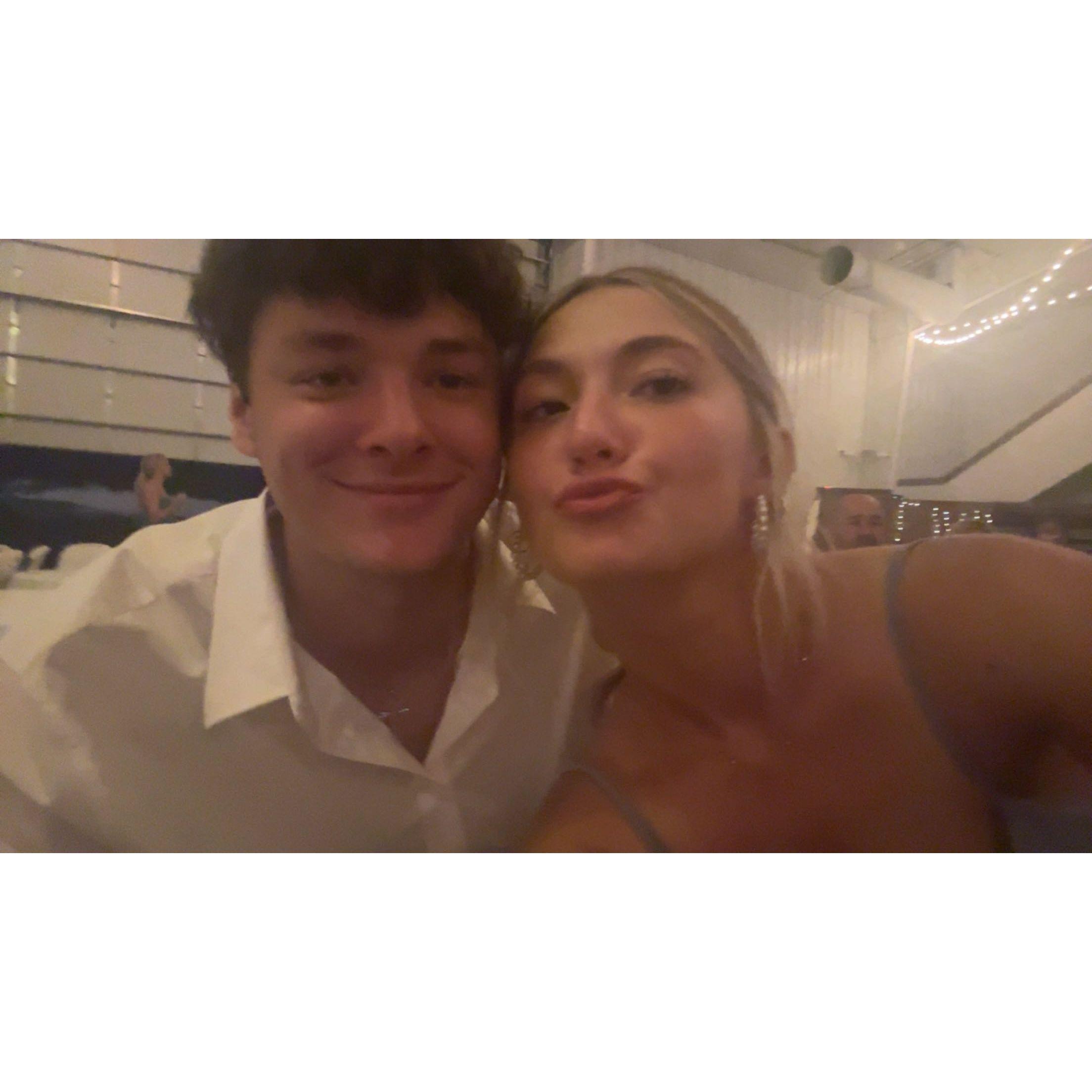 Us at Cole's brother Caleb and his new wife Emily's wedding!