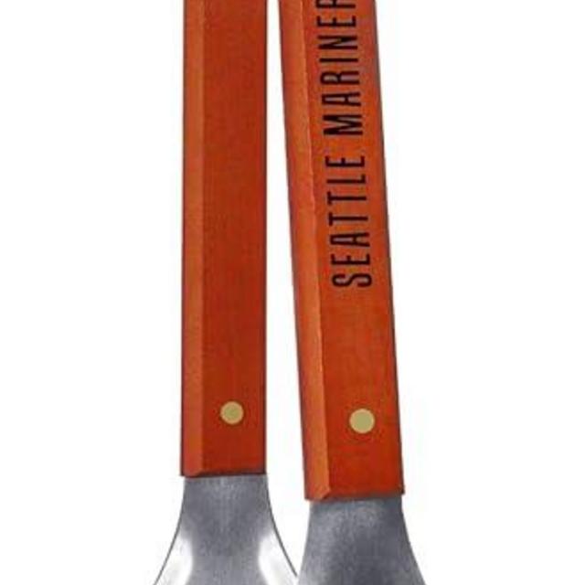 MLB Seattle Mariners Grill-A-Tongs, Heavy Duty Stainless Steel BBQ Grill Tongs