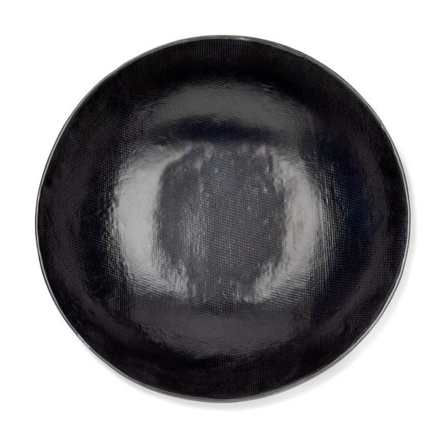 Graphite Matte Black Large Salad Serving Bowl