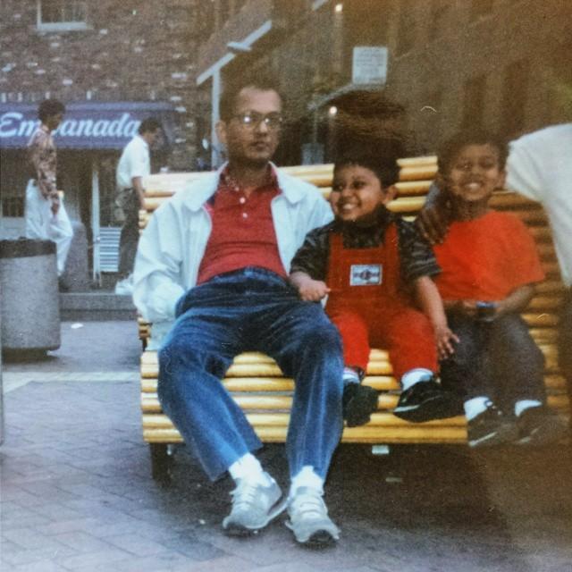 Enjoying the day with dad in NYC!