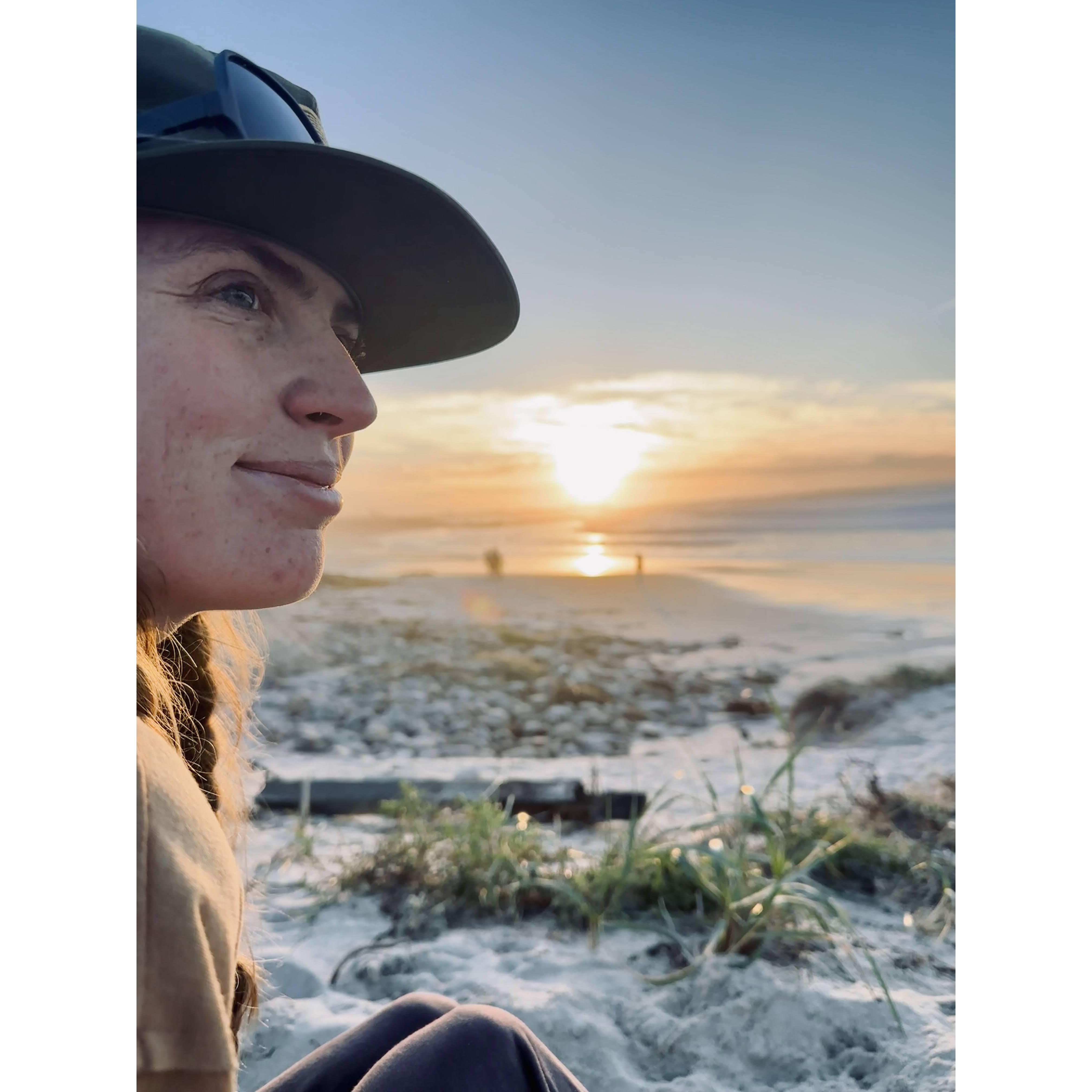We started out the new year with a sunset every night on the coast (as long as there was sun)