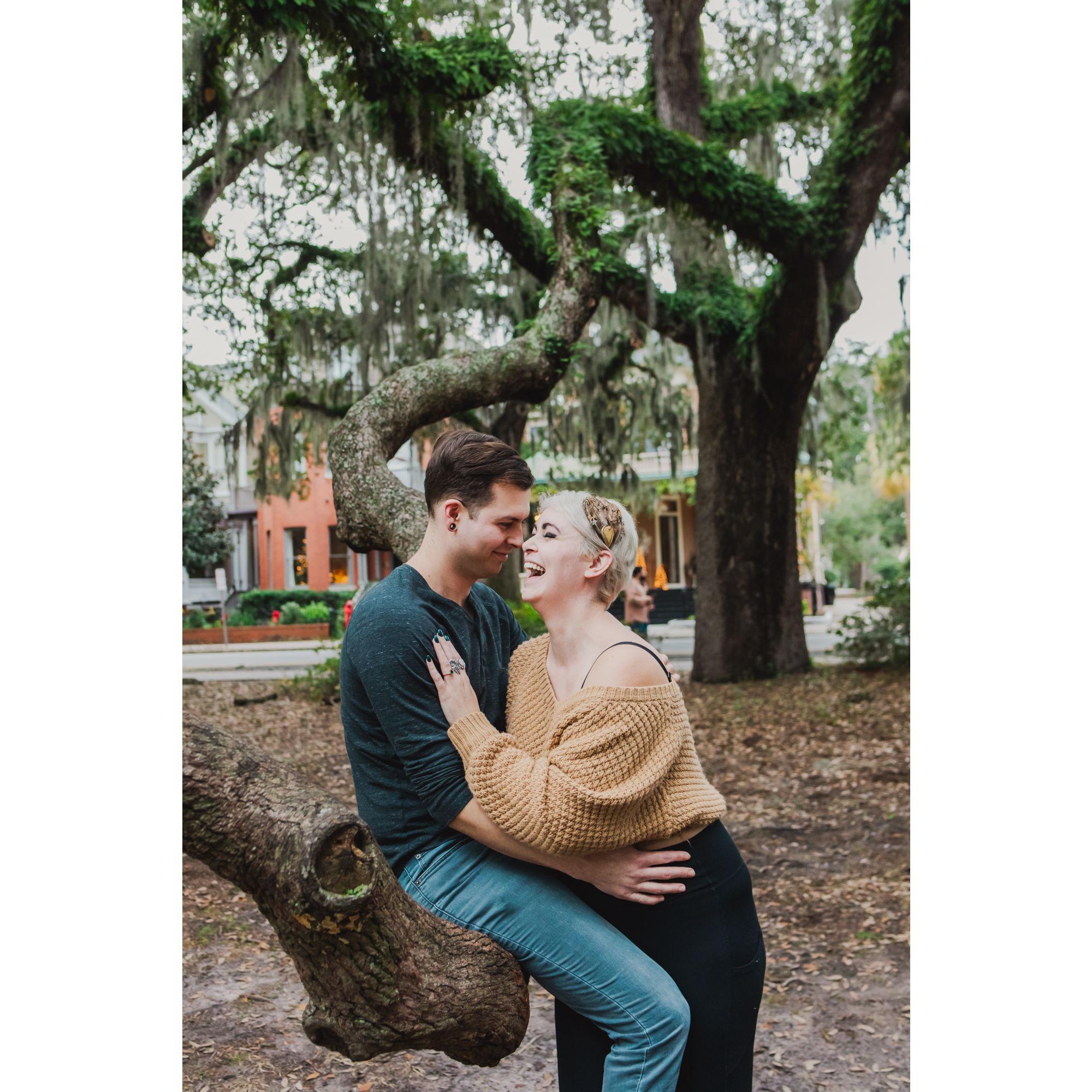 Engagement photos in Savannah, GA