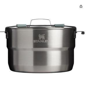 Stanley Wildfare Core 26-Piece Complete Camp Kitchen Cook Set | 4 qt Pot with Lid, 8in Fry Pan | 4 Table Settings, Plates, Bowls, Utensils | Camping Essentials for Your Camp Kitchen | BPA-Free