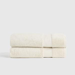 Turkish Ultra Luxe Plush Bath Sheet (Set of 2) in Ivory