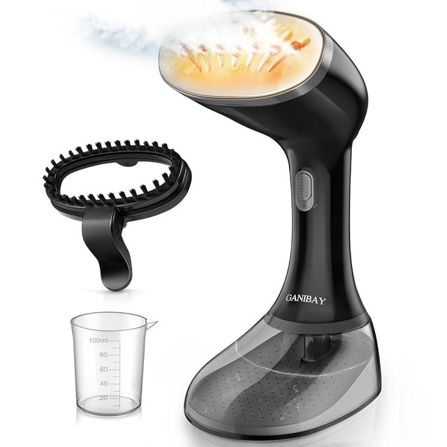 Steamer for Clothes, 1800W Fast Heat-up Clothes Steamer Handheld Garment Steamer with 3 Steam Settings, 380ml Water Tank, 9.8' Cord, Portable Travel Steam Iron for Removes Wrinkle Safe on All Fabrics