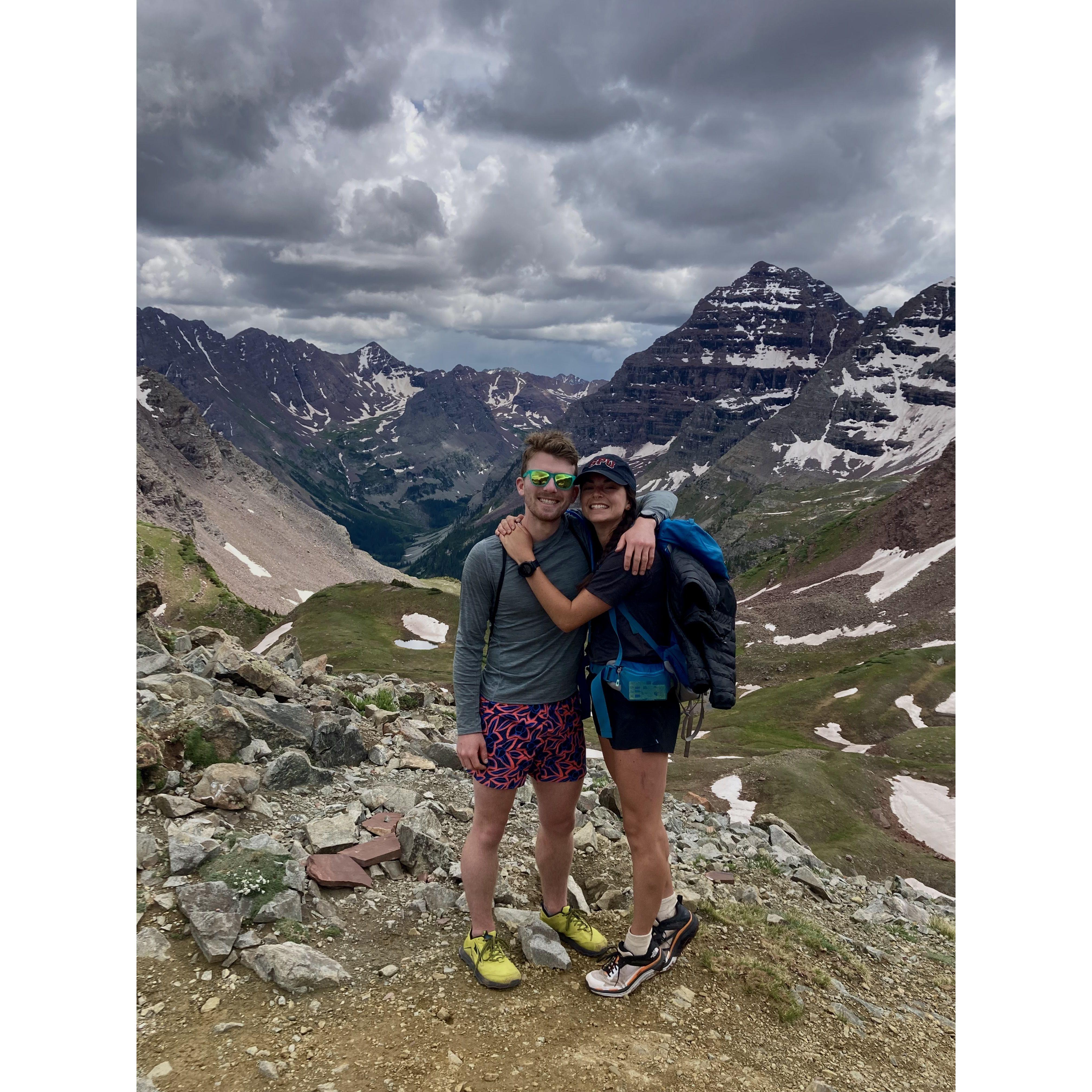 Big hike in Maroon Bells, Colorado
