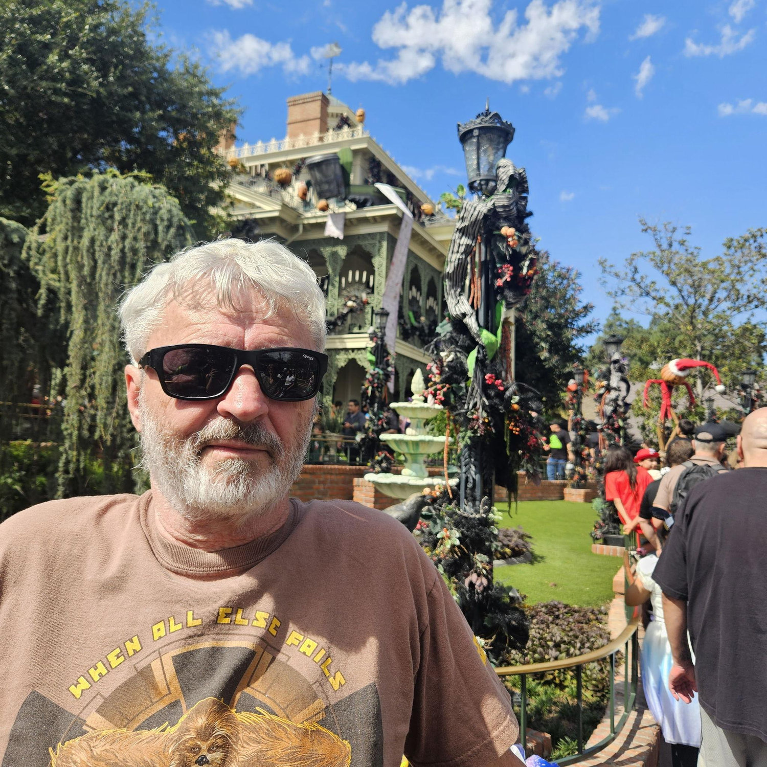 In line for The Haunted Masion/Nightmare Before Christmas crossover
