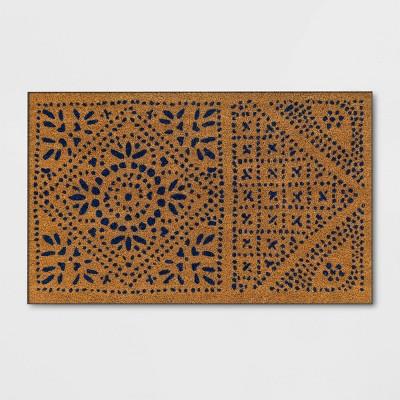 1'6" x 2'6" Door Mat Navy - Threshold™