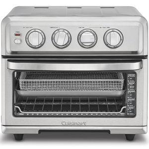 Cuisinart Air Fryer + Convection Toaster Oven, 8-1 Oven with Bake, Grill, Broil & Warm Options, Stainless Steel, TOA-70