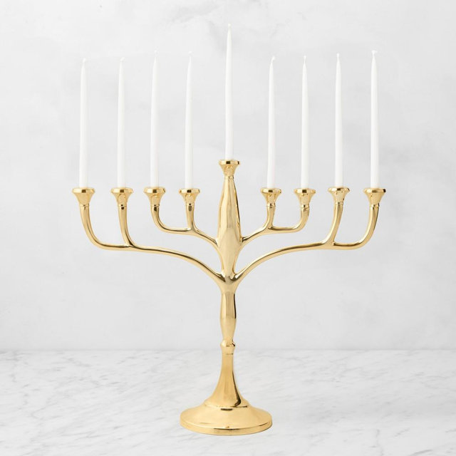 Williams-Sonoma Menorah, Gold