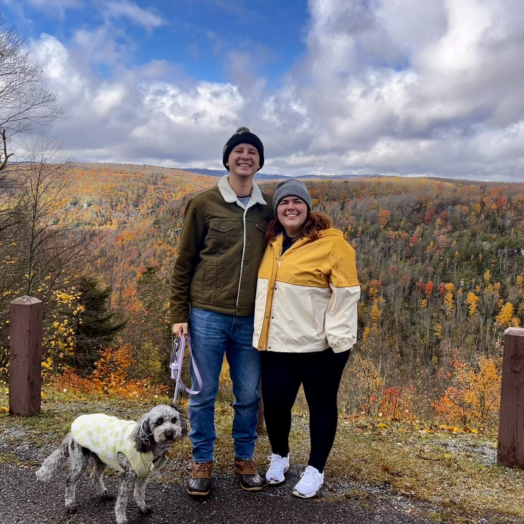 Family leaf peeping in West Virginia.