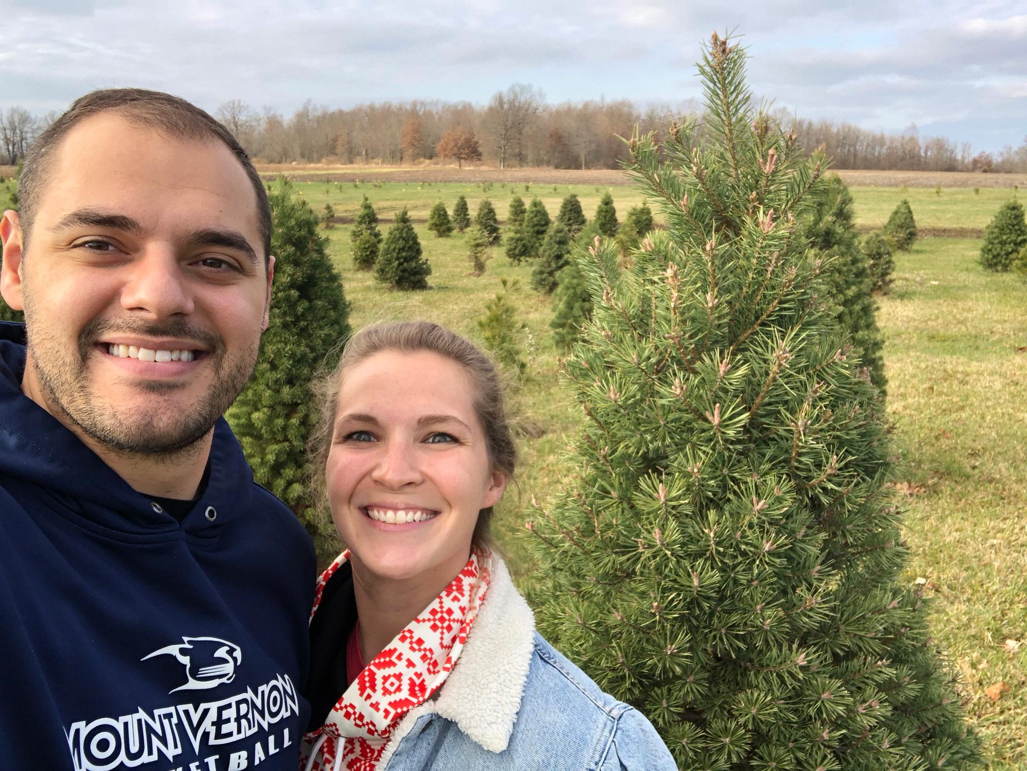Picking out the first of many Christmas trees together 🎄