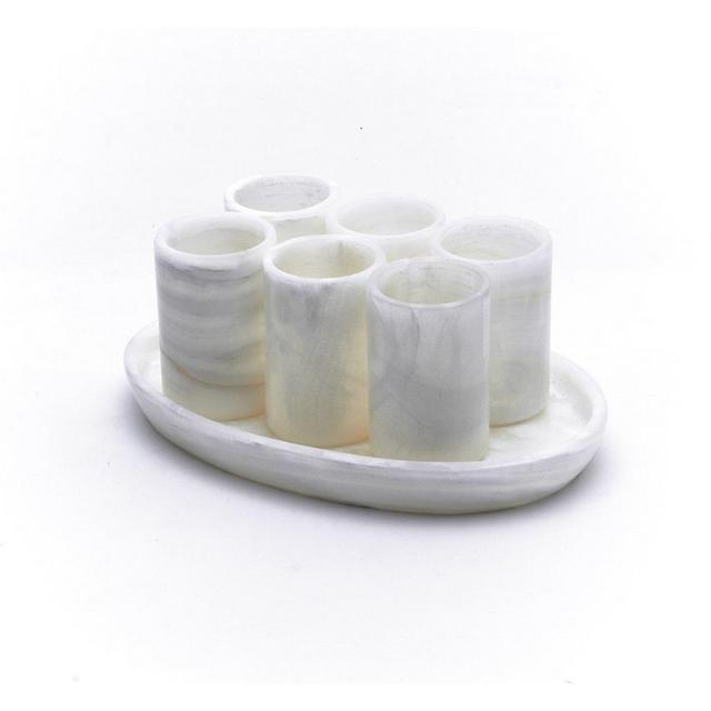 Onyx Stone Shot Glasses Set (6 Pack)