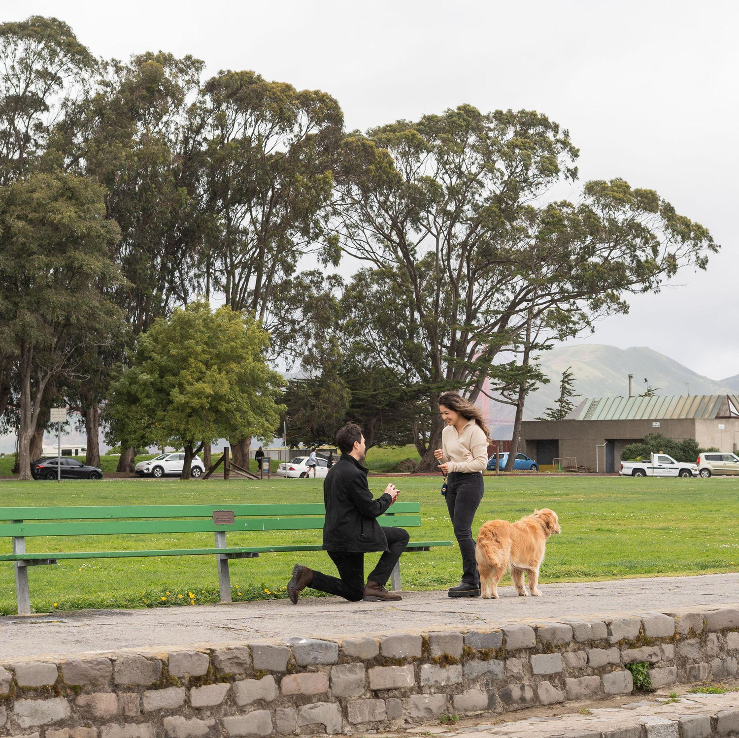 Our First Kiss Bench - Marina, SF - March 2025