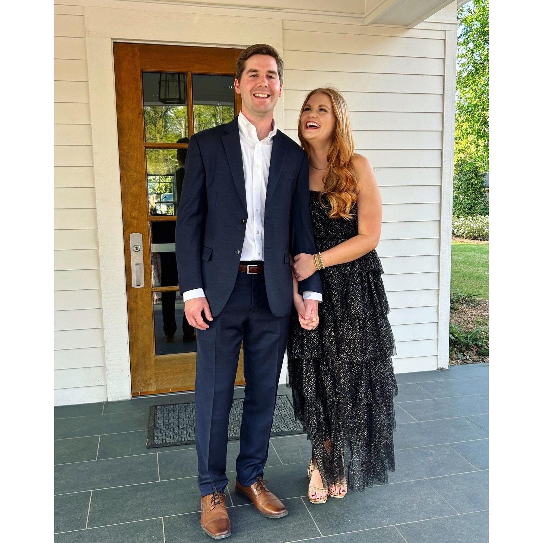 This was our first photo and event as a dating couple!