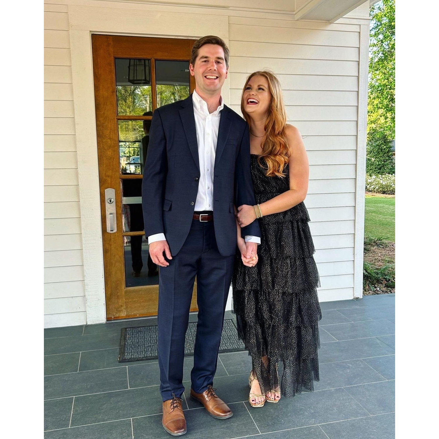 This was our first photo and event as a dating couple!