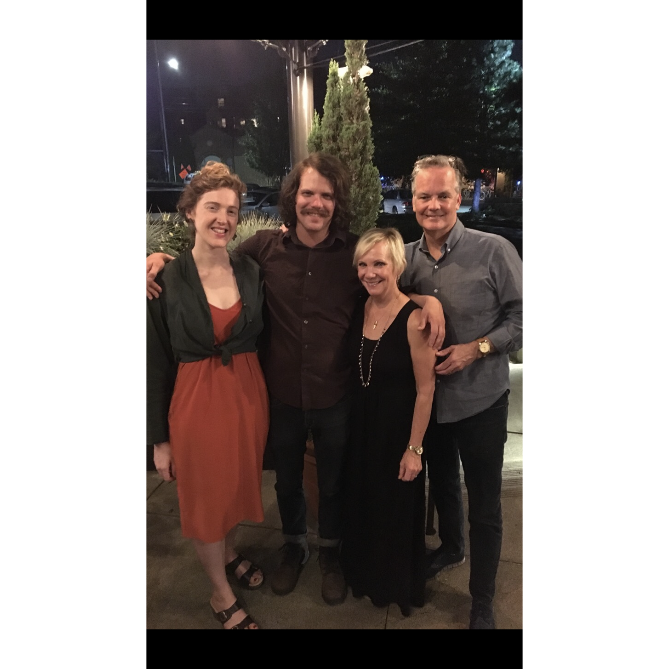 After a wonderful birthday dinner with Beth and Tom.