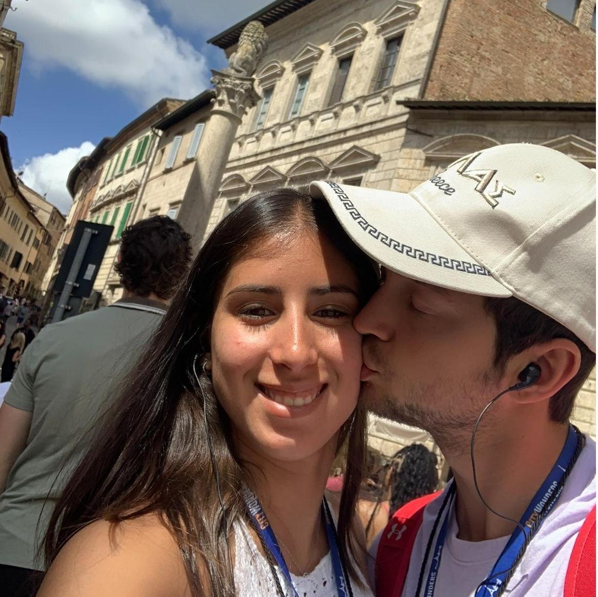We just arrived to the town Montepulciano in Italy