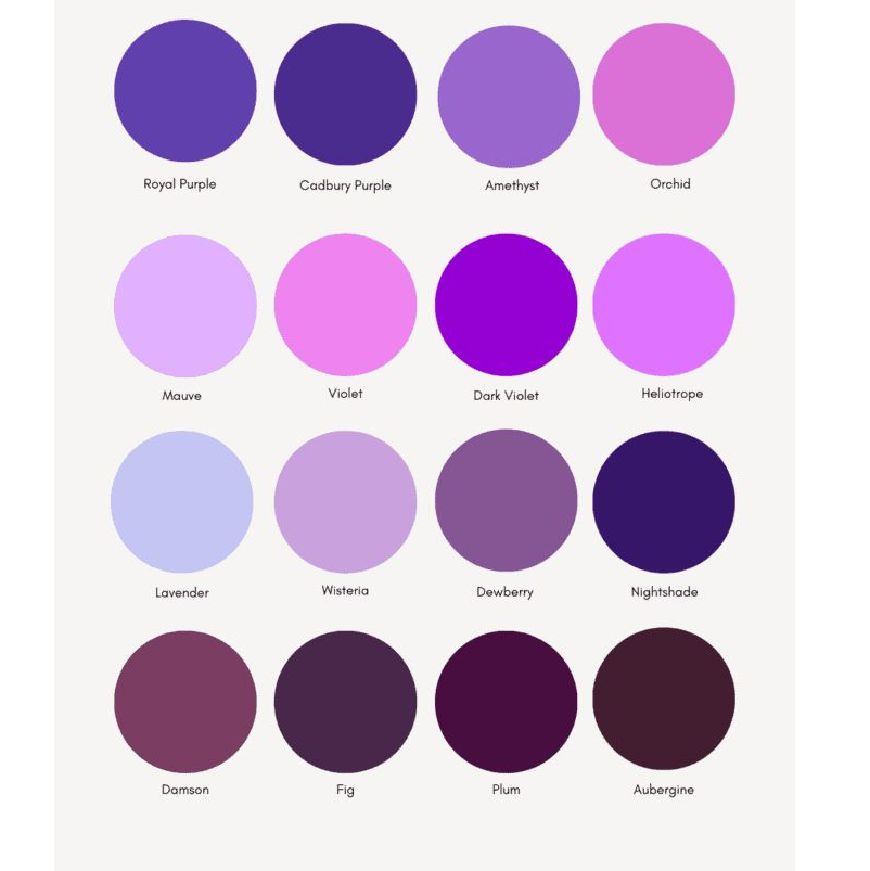 Shades of purples