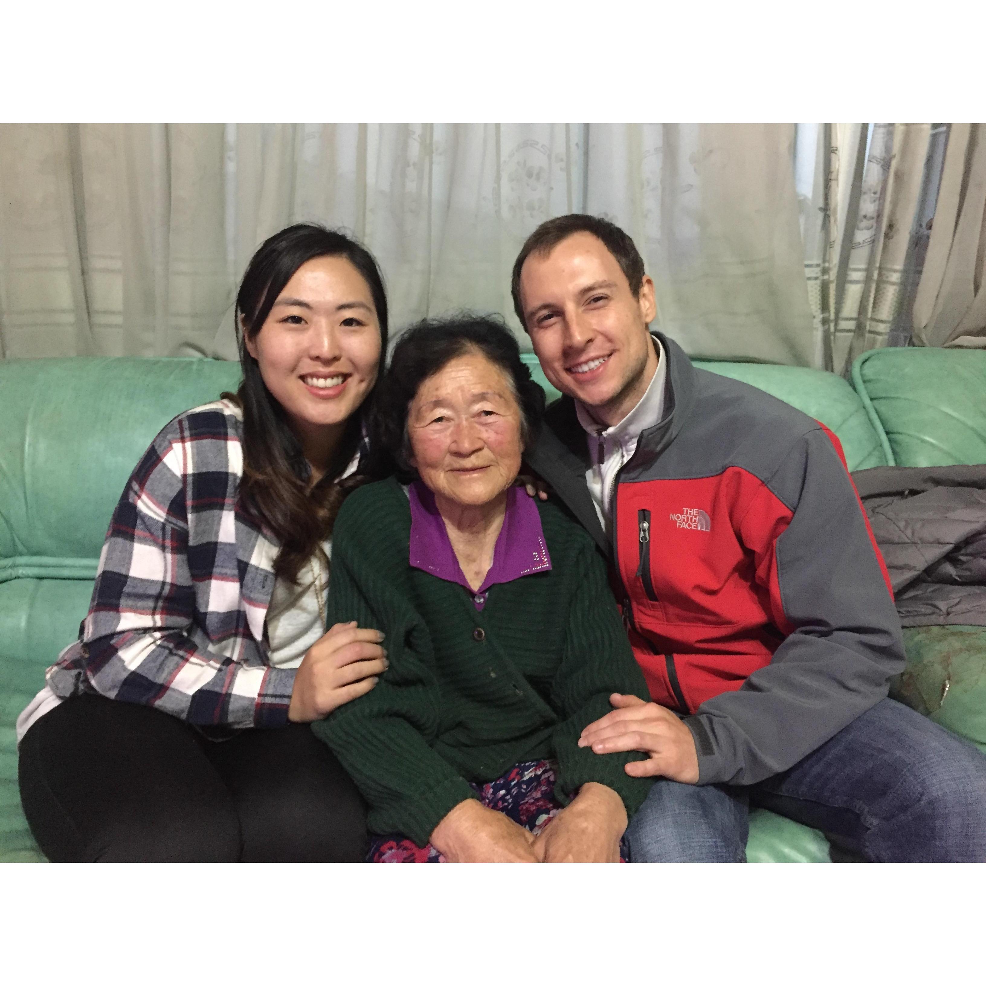 With Ashley’s grandma in Korea