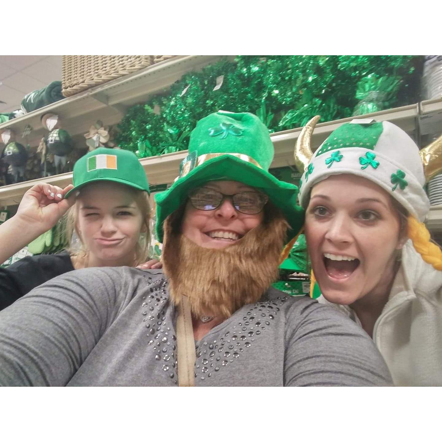 Julianna, Karen & Nakole on St. Patty's Day
