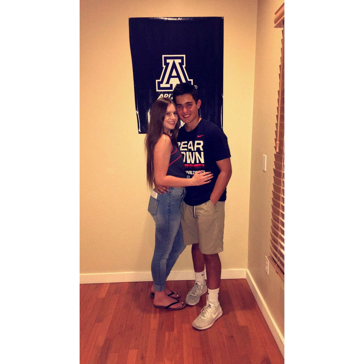 Our first college gameday and first college picture together!