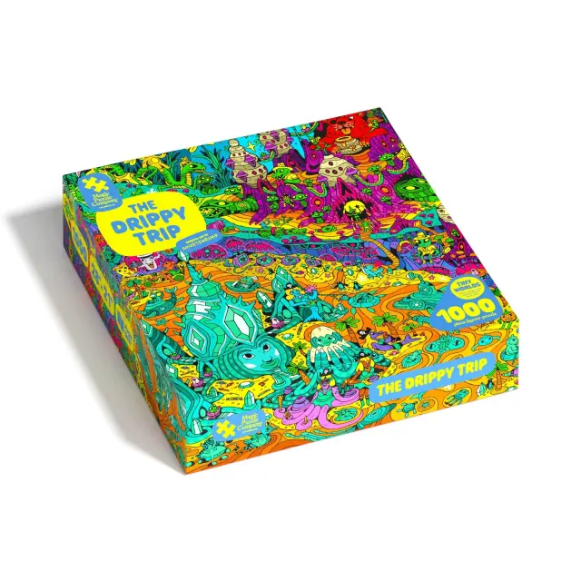 Magic Puzzle Company The Drippy Trip Jigsaw Puzzle - 1000pc: Paper Collage for Memory & Motor Skills Development