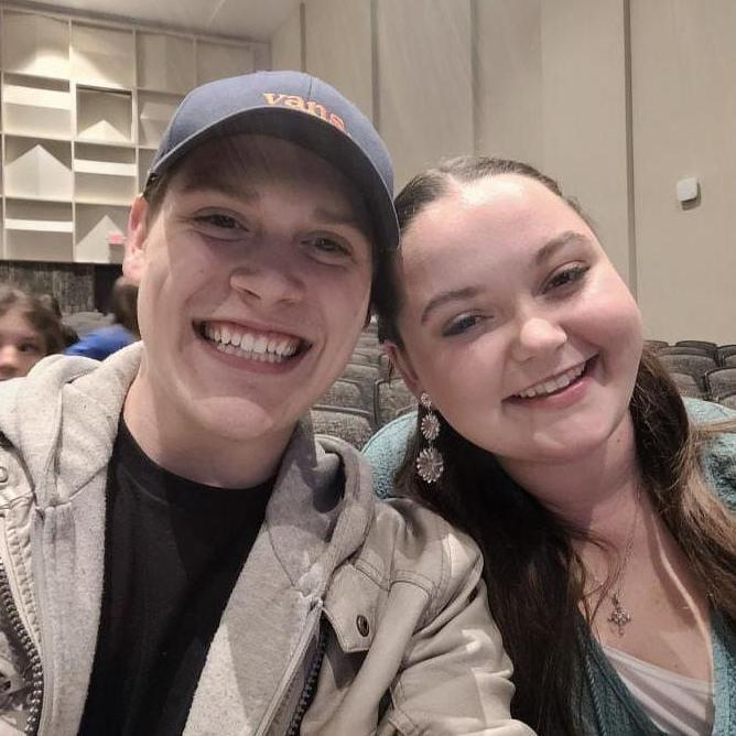 Us about to watch our first concert at AU!