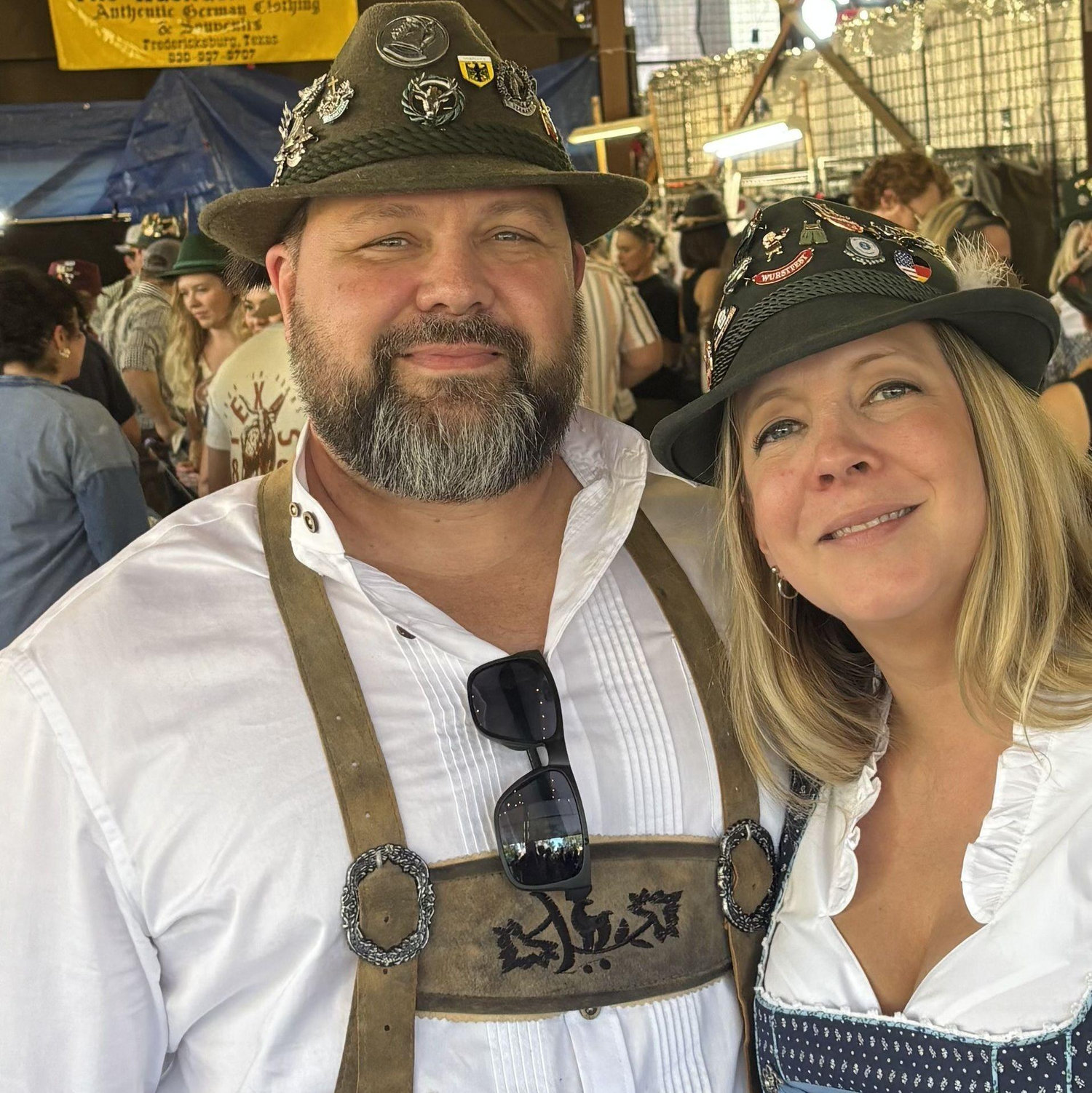 Wurstfest 2025, as an engaged couple.