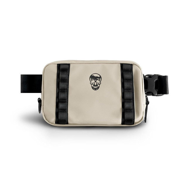 Gymreapers Travel Small Crossbody Bags for Men & Women with Hidden Pocket - Waterproof Crosssbody Fanny Pack for Men with Adjustable Shoulder Sling Belt for Traveling, Running & Hiking (Desert Sand)
