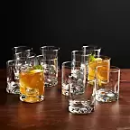 Crate & Barrell - Impressions Short Old-Fashioned Glasses - Set of 12