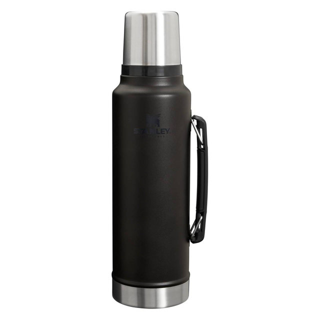 Stanley 48oz Legendary Classic Bottle - Black 2.0: Stainless Steel Drinkware