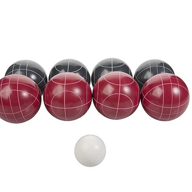 Triumph 100mm Resin Bocce Ball Set - Includes 8 Bocce Balls, One 50mm Jack and Carry Bag