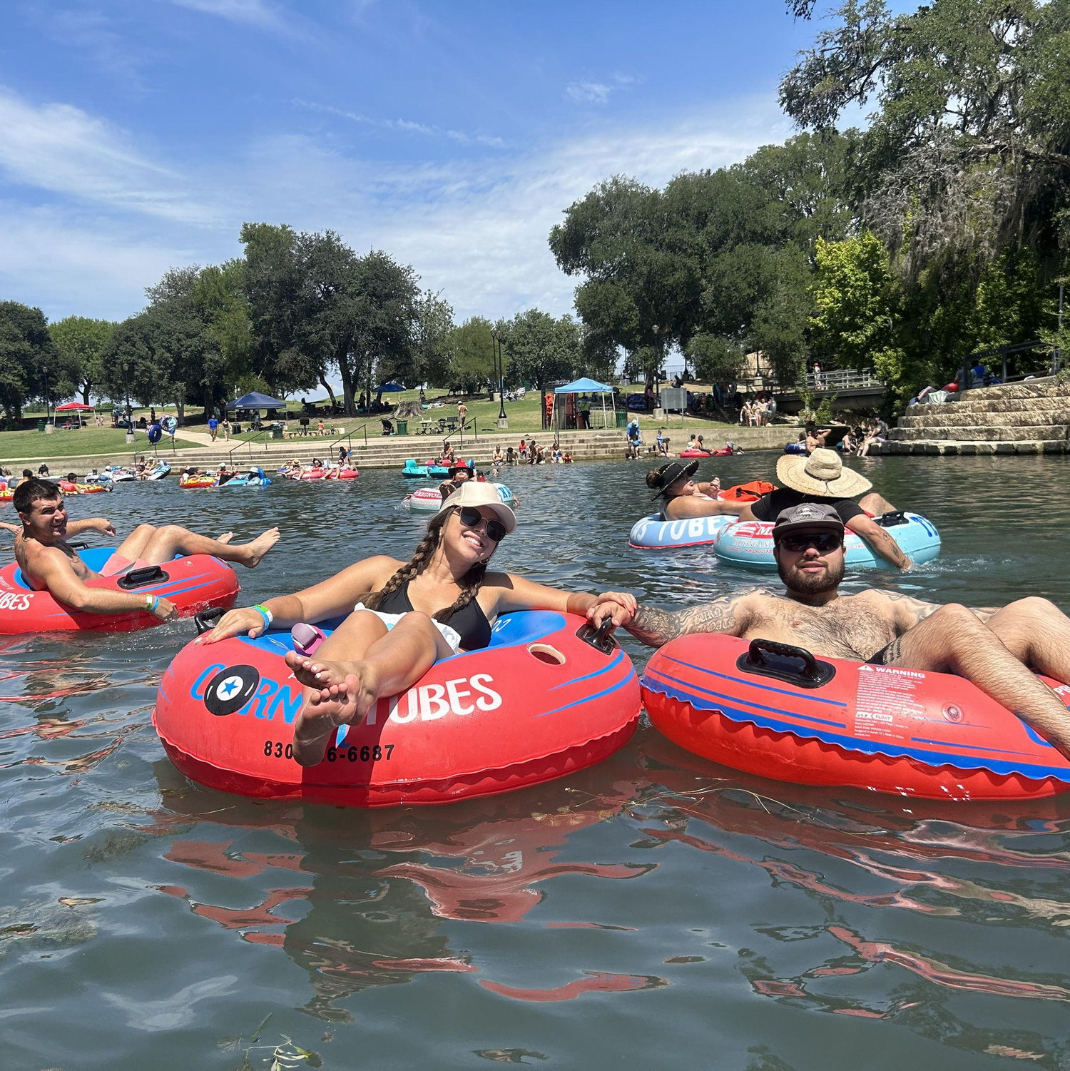 Floating the river with my family in San Antonio!